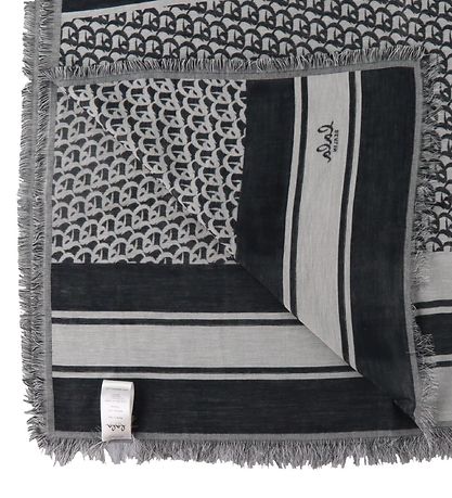 Lala Berlin Trefill - 200x65 - Monogram - Black Monogram On Whi