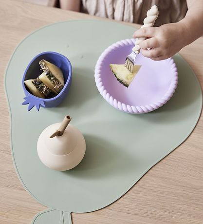 OYOY Cutlery - Silicone - 3 Parts - Mellow Cutlery - Lavender/Va