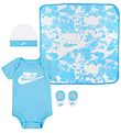 Nike Geschenkbox - Body k/ä/Mütze/Socken/Decke - Ostsee Blue