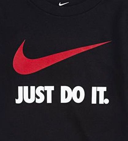Nike Stuttermabolur - Svart