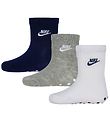 Nike Socks - Core Futura Gripper - 3-Pack - Grey/White/Navy