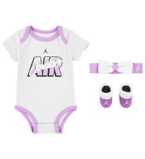 Jordan Cadeaubox - 3-pack - Romper s/s/Haarband/Kruipschoenen - 