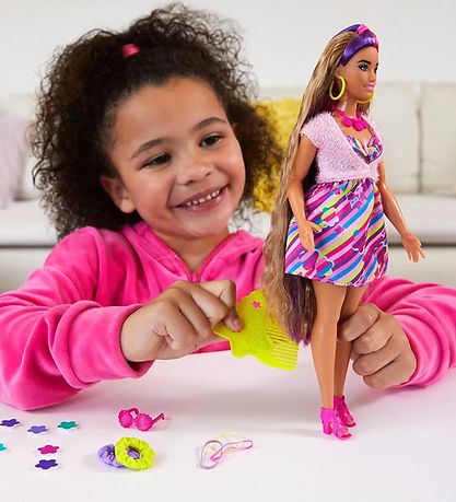 Barbie Docka - Helt hår - Blommor