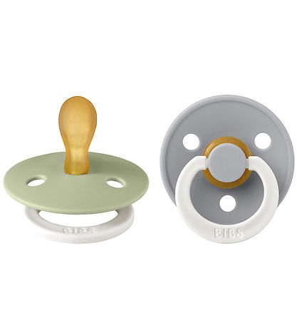 BIBS Colour Glowing Pacifiers - 2-Pack - Size 1 - Symmetrical - 