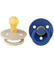 BIBS Colour Nappar - 2-pack - Stl. 1 - Rund - Vanilla/Blåklint