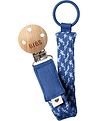 BIBS Pacifier Clip - Wicker - Cornflower/Dusty Blue