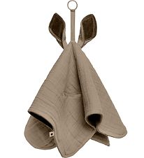 BIBS Comfort Blanket - 40x40 cm - Kangaroo - Dark Oak/Vanilla