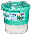 Sistema Nestisbox M. Hnífapör - Hádegisstafla - 965 ml - Grænblá