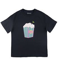 Emporio Armani T-paita - Laivastonsininen, Popcorn