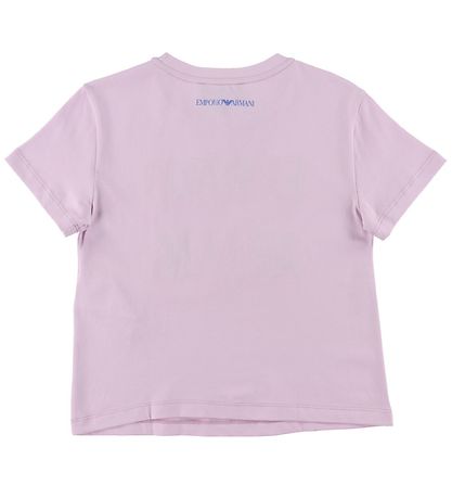 Emporio Armani 티셔츠 - 연보라색 포함 자수