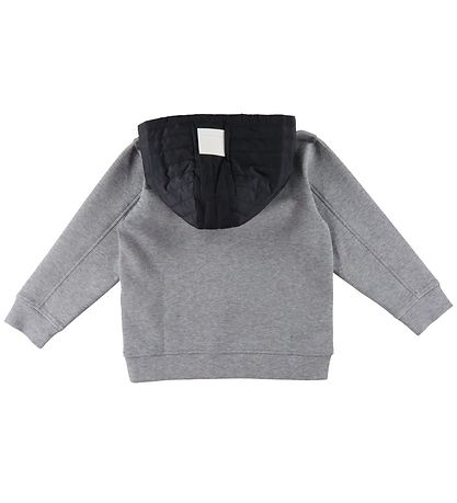 Emporio Armani Hoodie - Grey Melange w. Navy
