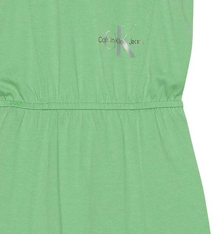 Calvin Klein Dress - Monogram Offplaced Midi - Neptunes Wave
