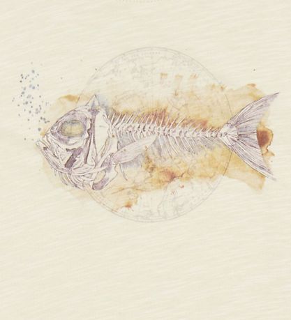 Wheat T-shirt - Fish skeleton - Chalk