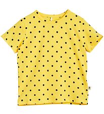 Mini Rodini T-skjorte - Polka Dot - Gul