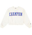 Champion 패션 맨투맨 - 크롭 - 화이트