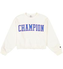Champion Fashion Sweatshirt - Cropped - Hvid