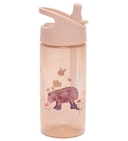 Petit Monkey Water Bottle - Humming Bear - 380 mL - Linen