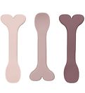 Cuillères Done by Deer - Silicone - 3 Pack - Wally - Powder