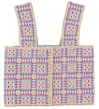 Top Stella McCartney Kids - Recadré - Crochet - Sable/Violet/Ble