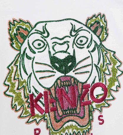 Kenzo T-Shirt - Weiß m. Tiger