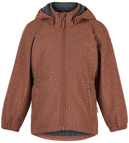 Mikk-Line Softshell jakki M. Flís - Endurunnið - Rússótt M. Dopp