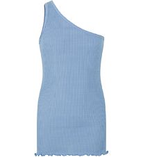 Top Rosemunde - Rib - One Épaule - Blue Ciel