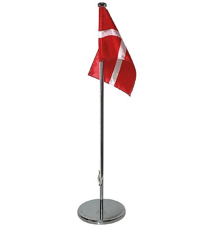 H.C. Andersen Table Figurine - 38.5x10 cm - Steel w. Dannebrog