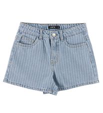 Shorts LMTD - Noos - NlfPinizza - Light Blue Denim/Rayures fines