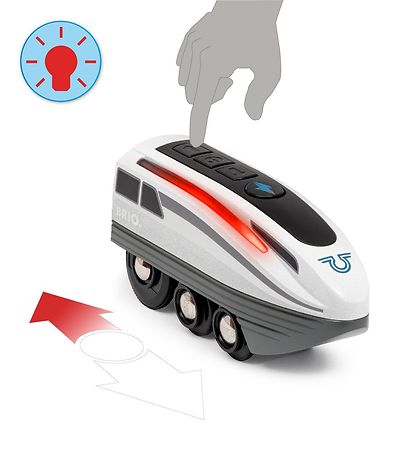 BRIO World Train- Turbo Train - Grey 36003