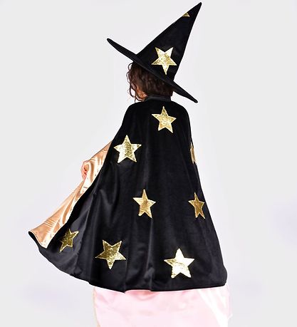 Den Goda Fen Costume - Magician w. Hat - Black
