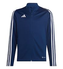 Gilet adidas Performance - TIRO23L TR JKTY - Bleu/Blanc