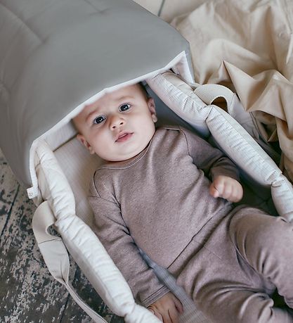 Copenhagen Colors Hood to Lift/Pram Cushion - 2-I-1 - Dark G