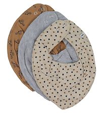 Pippi Baby Drool bib - 3-Pack - Indian Tan