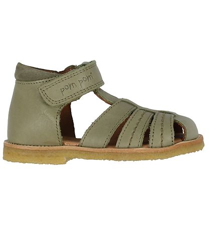Pom Pom Sandalar - Nuddsóli - Dusty Olive