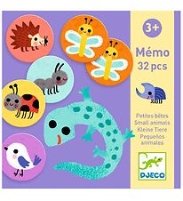 Djeco Memory Spel - 32 Bakstenen - Kleine dieren