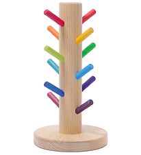 Grimms Houten Speelgoed - Helper bouwringen sorteren Rainbow