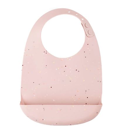 Done by Deer Bib w. Food Catcher - Silicone - Confetti Powder