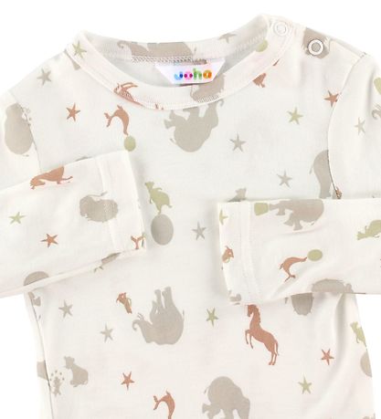 Joha Blouse - Wit m. Print