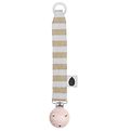 Pine Cone Pacifier Clip - Nohr - Mustard Stripe