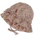Mikk-Line Sun Hat - Nougat w. Flowers