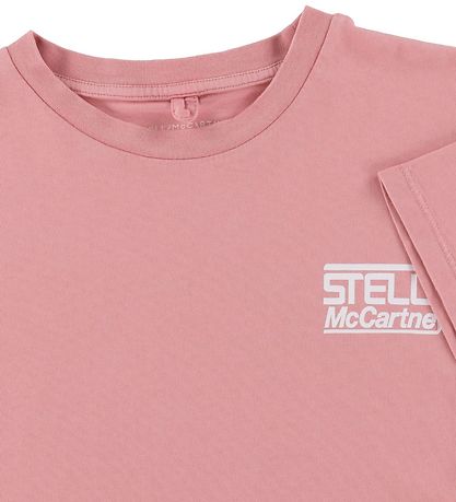 Stella McCartney Kids 티셔츠 - 크롭 - 핑크