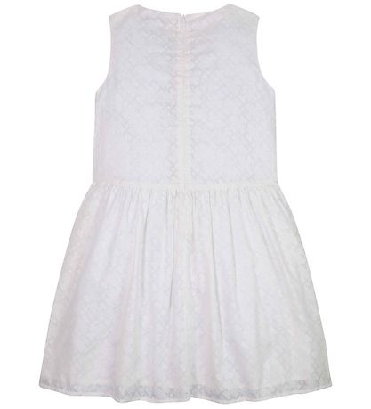 Tommy Hilfiger Kjóll - Einrit - Hvítt