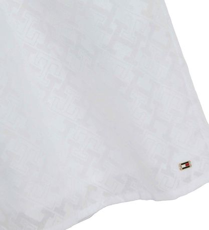 Tommy Hilfiger Kjóll - Einrit - Hvítt