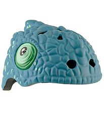 Crazy Safety Bicycle Helmet w. Light - CombæLeon - Mdesert blue
