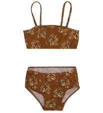 Bikini Christina Rohde - Marron av. Fleurs