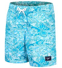 Speedo Badeshorts - Trykt - Blå