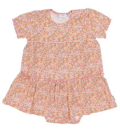 Hust and Claire Bodysuit w. Skirt s/s - Beanie - Chambray