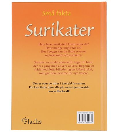 Gads Forlag Bók - Smá staðreyndir - Meerkattar - Danskur