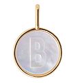 Design Letters Hengiskraut Til Hálsmen - B - Pearl Gold