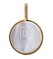 Design Letters Hengiskraut Til Hálsmen - R - Pearl Gold